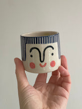 Load image into Gallery viewer, Small Person Planter - Navy Hair