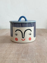Load image into Gallery viewer, Lidded Pot - Navy Hair