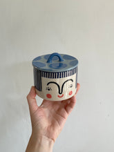 Load image into Gallery viewer, Lidded Pot - Navy Hair