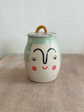 Load image into Gallery viewer, Lidded Pot - Green Hair