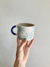 Load image into Gallery viewer, Blue speckled sunshine mug