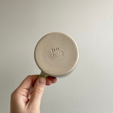 Load image into Gallery viewer, Monochrome Gingham Mug- Green Handle