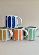 Load image into Gallery viewer, Navy Blue Striped Mug