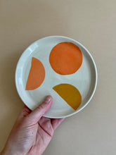 Load image into Gallery viewer, Orange Shapes Plate

