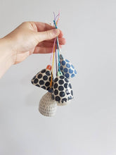 Load image into Gallery viewer, Blue Striped Ceramic Bell