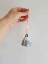 Load image into Gallery viewer, Blue Striped Ceramic Bell
