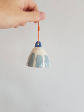 Load image into Gallery viewer, Blue Striped Ceramic Bell