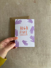 Load image into Gallery viewer, High Five Card- Well done- celebration card
