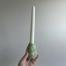 Load image into Gallery viewer, Green blobs candle holder