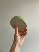 Load image into Gallery viewer, Green scallops candle holder