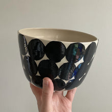 Load image into Gallery viewer, Black Spots Serving Bowl