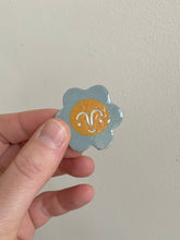 Load image into Gallery viewer, Send a Smile - blue and Yellow flower magnet