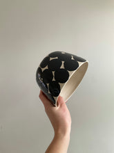 Load image into Gallery viewer, Black Spots Serving Bowl
