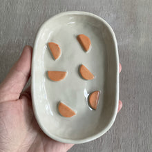 Load image into Gallery viewer, Orange Semi Circles Soap Dish
