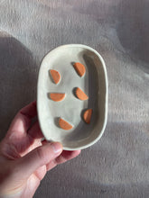 Load image into Gallery viewer, Orange Semi Circles Soap Dish