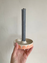Load image into Gallery viewer, Orange scallops candle holder