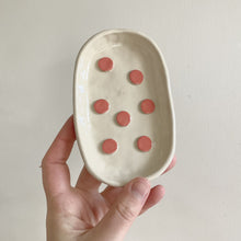 Load image into Gallery viewer, Pink dots soap dish