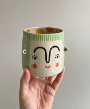 Load image into Gallery viewer, Medium Planter - Green Person