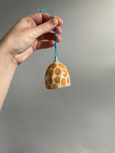 Load image into Gallery viewer, Orange and Green Spotty Bell