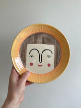 Load image into Gallery viewer, Face Plate - Yellow and Orange with Brown Hair