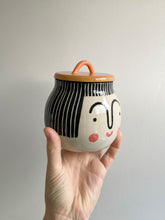 Load image into Gallery viewer, Lidded Pot - Black Hair