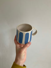 Load image into Gallery viewer, Cobalt Blue Striped Mug
