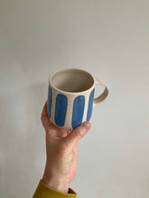 Load image into Gallery viewer, Cobalt Blue Striped Mug