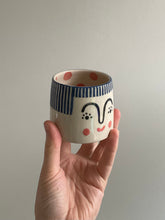 Load image into Gallery viewer, Small Person Planter - Navy Blue Hair