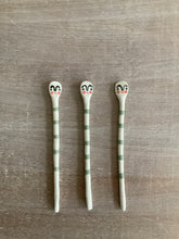 Load image into Gallery viewer, Porcelain Tiny Salt Spoon - Dusty Green