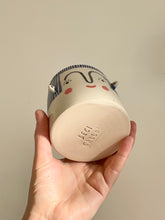 Load image into Gallery viewer, Medium Person Planter - Navy Hair