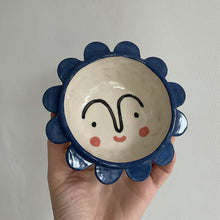 Load image into Gallery viewer, Flower Trinket Dish - Dark Blue