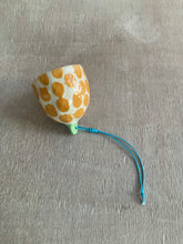 Load image into Gallery viewer, Orange and Green Spotty Bell