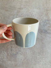Load image into Gallery viewer, Denim blue scallops mug