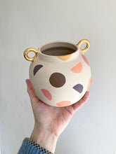 Load image into Gallery viewer, Cut Outs Vase - Gold Handles