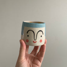 Load image into Gallery viewer, Small Person Planter - Blue Hair