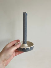 Load image into Gallery viewer, Black scallops candle holder