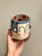 Load image into Gallery viewer, Medium Person Planter - Navy Hair