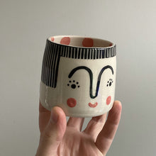 Load image into Gallery viewer, Small Person Planter - Black Hair