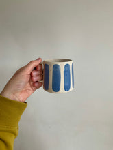 Load image into Gallery viewer, Cobalt Blue Striped Mug