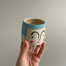 Load image into Gallery viewer, Small Person Planter - Blue Hair