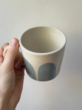 Load image into Gallery viewer, Denim blue scallops mug
