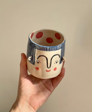 Load image into Gallery viewer, Medium Person Planter - Navy Hair