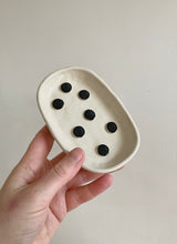 Load image into Gallery viewer, Black dots soap dish