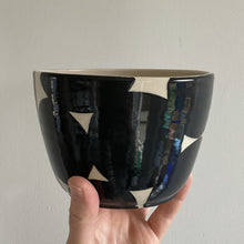 Load image into Gallery viewer, Black Circles Cereal Bowl
