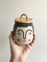 Load image into Gallery viewer, Lidded Pot - Black Hair
