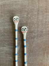 Load image into Gallery viewer, Porcelain Tiny Salt Spoon - Cobalt