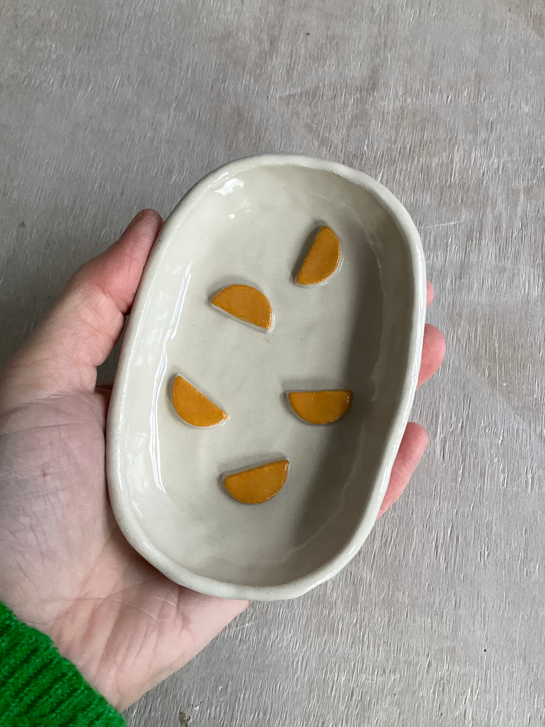 Semi Circles Soap Dish - Egg Yellow