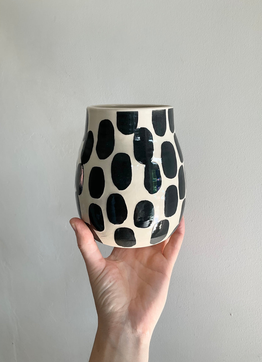 Monochrome Blobs Vase