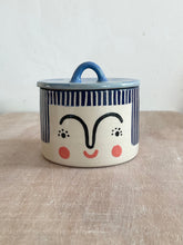 Load image into Gallery viewer, Lidded Pot - Navy Hair
