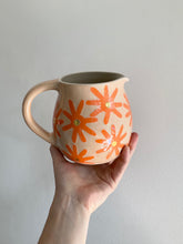 Load image into Gallery viewer, Orange Water Jug with 4 cups
